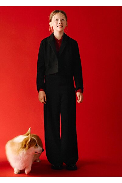 MAYORAL Girl's Wide Leg Pants Black 7572