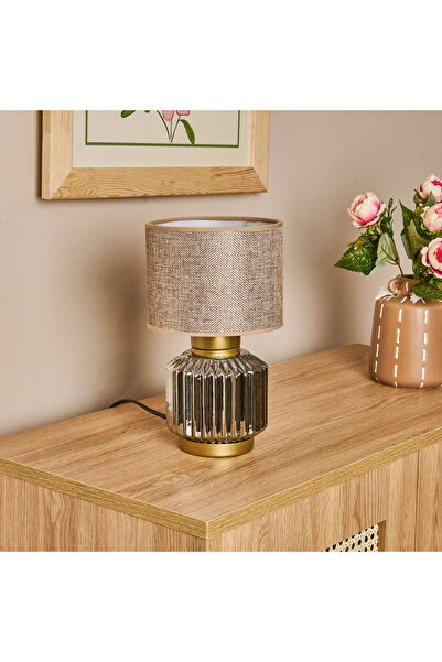 MATMEL عاكس الضوء الزجاجي من لوس روزا - مدخن / بني / عتيق