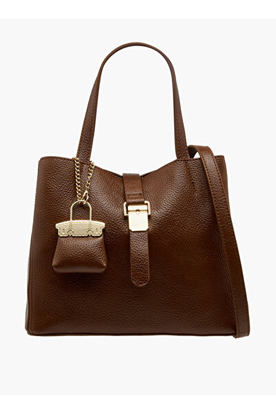 Flora Bella by Shoexpress Solid Tote Bag with Charm Accent - D 24 cms