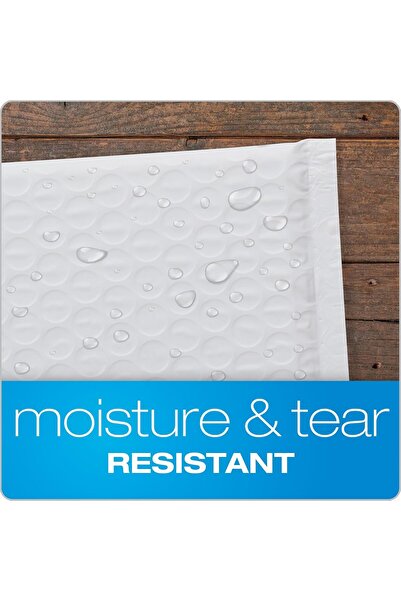 Generic Quality Park Bubble Mailers, 15.25×23 cm (6×9 in), White, Self-Seal, 50 Pack