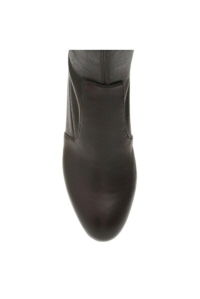 Sofia Baldi Fleks coffee genuine leather women's heel boot