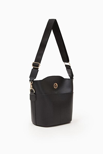 Levidor Geantă neagră de umăr pentru femei cu cățeluș în interior 930105