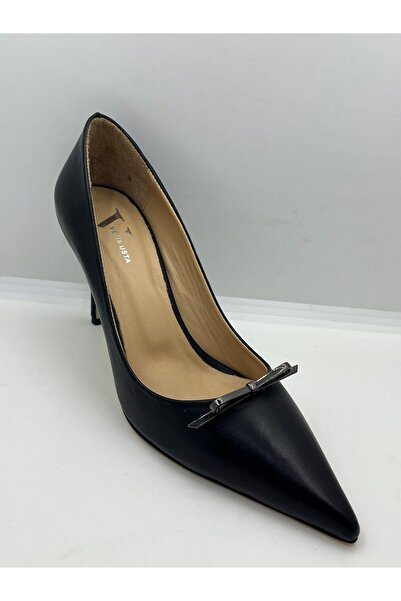 VEYİS USTA Genuine Leather 8 cm Heeled Stiletto
