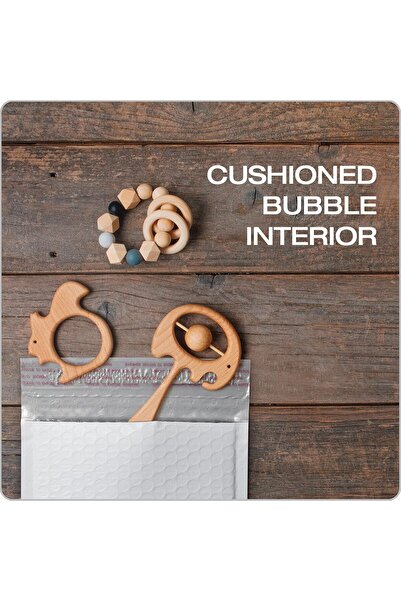 Generic Quality Park Bubble Mailers, 15.25×23 cm (6×9 in), White, Self-Seal, 50 Pack