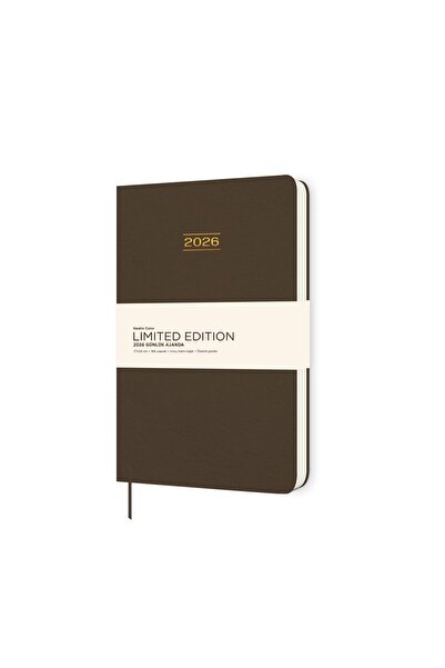 KESKİN COLOR Keskin 2026-17*24 Твърда корица Лимитирана серия Дневен планирач - Кафяв