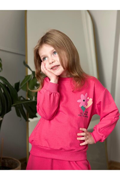 CoolCix New Season Transitional Cotton Loose Wide-Leg Floral Print Top and Bottom Set