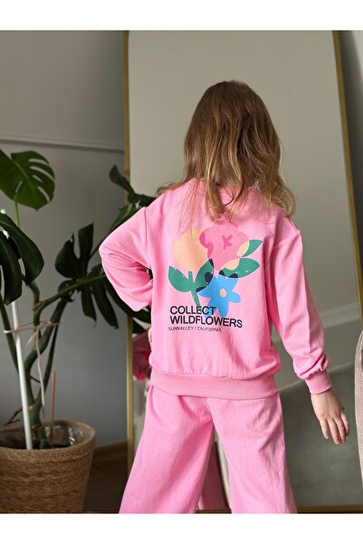 CoolCix New Season Transitional Cotton Loose Wide-Leg Floral Print Top and Bottom Set