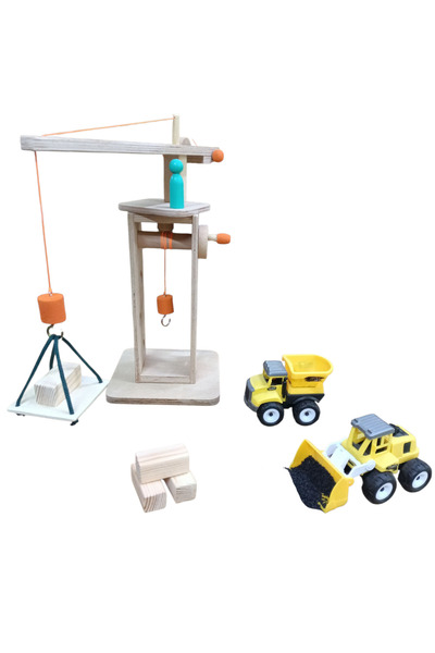 Masal Oyuncak رافعة خشبية للعبة المصعد