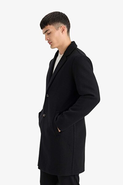 DeFacto Men's Coat Y8903Az/Bk27 Black