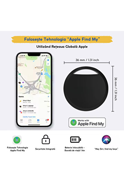 STADIS STADIS™ T13-Pro Anti-Lost Device, iPhone Compatible, FindMy Global Coverage, Lanyard