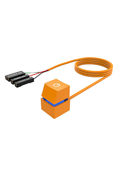 silabor Power Key-On/Off Button-External Power Button with Extension Cable for Desktop Computers