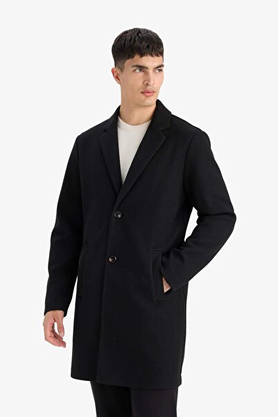 DeFacto Men's Coat Y8903Az/Bk27 Black