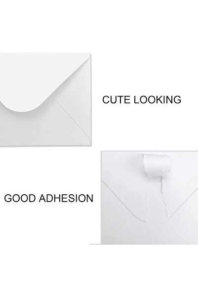 genernic A6 Invitation Envelopes by YINUOYOUJIA, Pack of 100, 10.16×15.24 cm, White