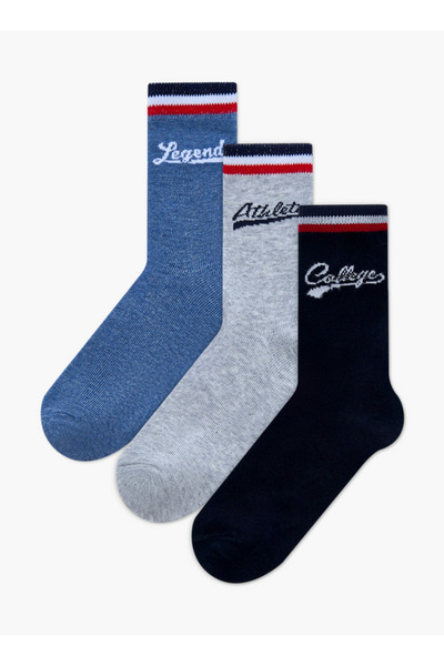Lee Cooper Boys Crew Length Socks - Set of 3