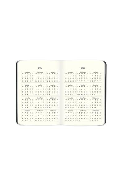 KESKİN COLOR Keskin 2026-17*24 Твърда корица Лимитирана серия Дневен планирач - Черно