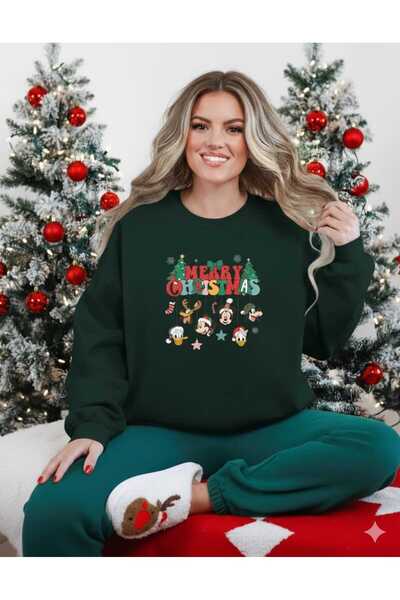 blausee wear LiyAdaCo Unisex Verde Crăciun Fericit cu imprimeu Petrecere Fest...