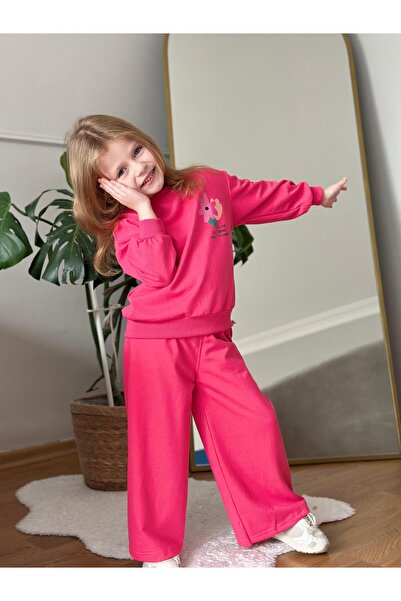 CoolCix New Season Transitional Cotton Loose Wide-Leg Floral Print Top and Bottom Set