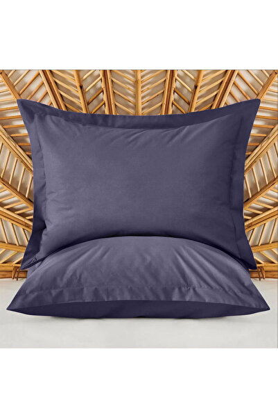 KUT FLY Soft Basic Oxford 2-Piece Pillow Case - Navy Blue - 50X70 cm