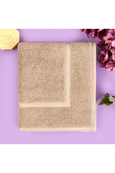 KUT FLY منشفة قدم سامانثا الناعمة - بيج غامق - 50x80 سم