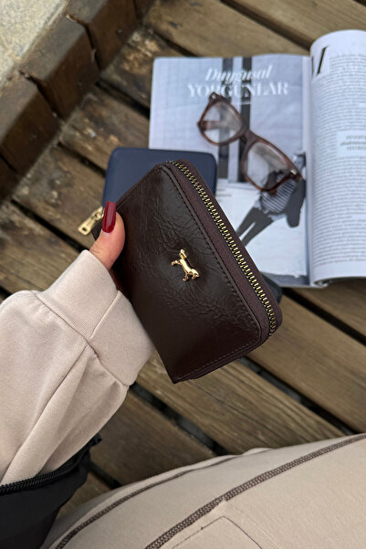 La La'Graccio Paris La'Graccio Paris Women's Move Soft Leather Handy Wallet Brown