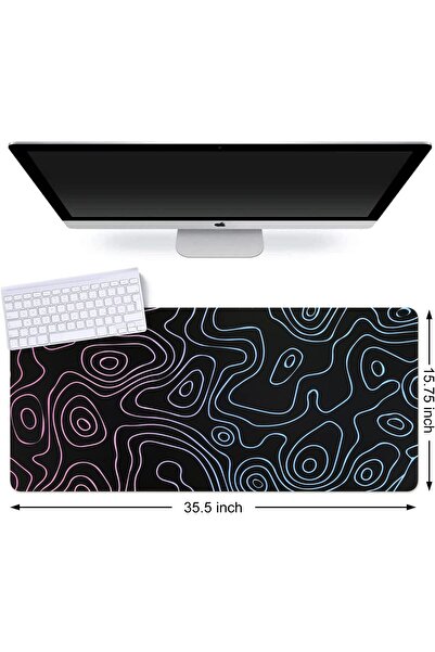 genernic iLeadon Large Extended Gaming Mouse Pad 35.4x15.75in — Water-Resistant, Anti-Slip, Stitched Edges