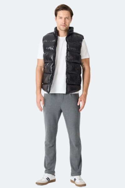 Slazenger Ανδρικό μαύρο φουσκωτό γιλέκο Havaron - Μαύρο