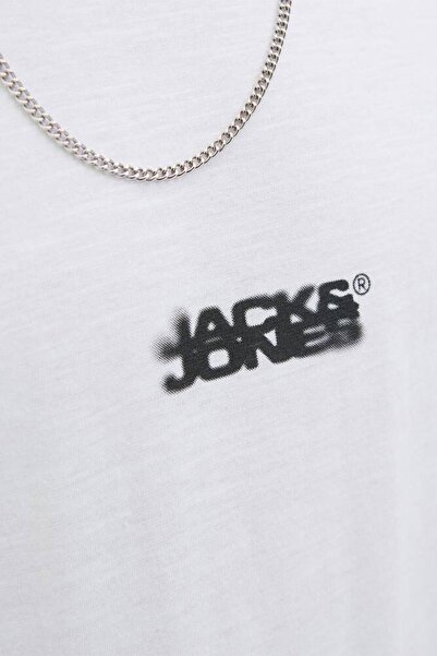 Jack & Jones 12276524 Jcosago Logo Slub Tee Ss Crew Neck Ln Tricou pentru bărbați