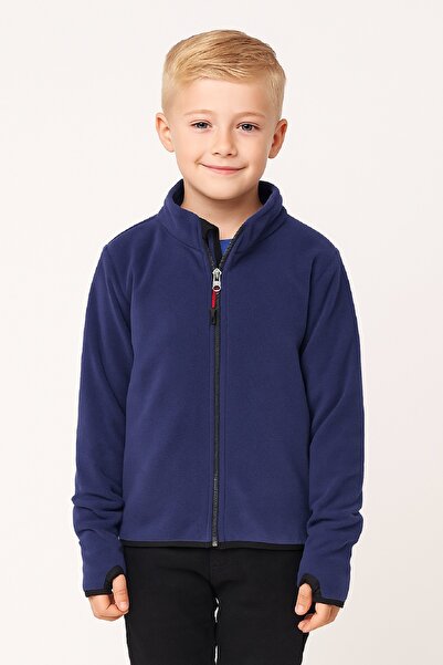 monox Παιδικό Unisex Μπουφάν Fleece με κορδόνια