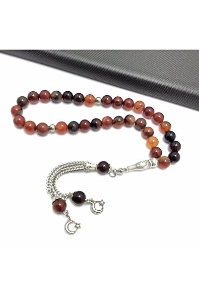 KANUNİ TESBİH Mărgele de rugăciune din piatră de agat cu design special croială