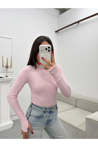 Zoom Butik Marka Balıkçı Bodysuit - PEMBE