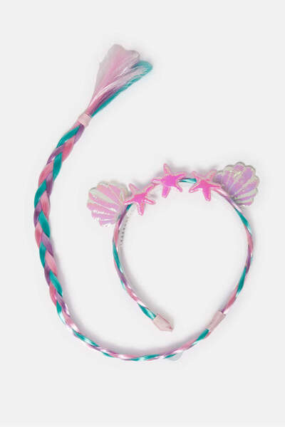 REDTAG عصابة رأس مزينة بألوان متعددة للبنات