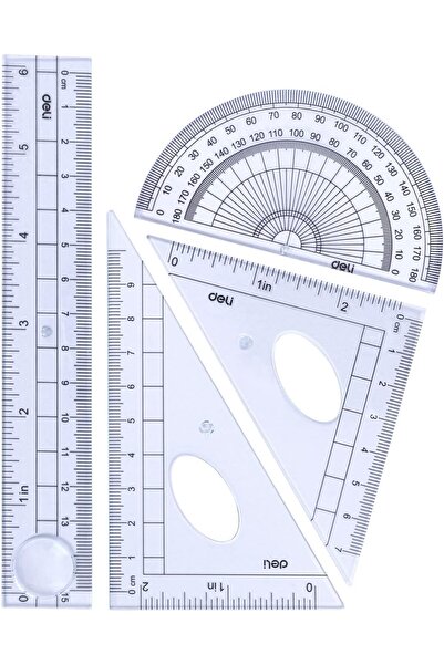 Deli Transparent 4-Piece Engineering Tool Set