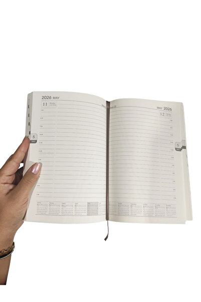 Limmy Agenda 2026 Agenda zilnică cu model abstract albastru A5 (15x21 cm) - Albastru