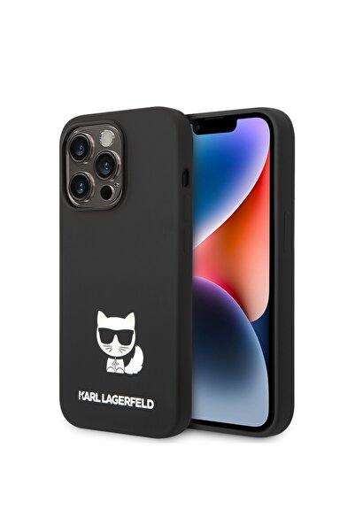 Karl Lagerfeld Carcasă pentru iPhone 14 Pro Max, silicon, neagră