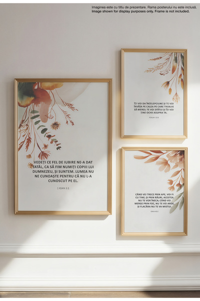 21mxm Religious Canvas Poster in Romanian Language – Unframed Digital Print on Canvas - The World Doesn't Know Us