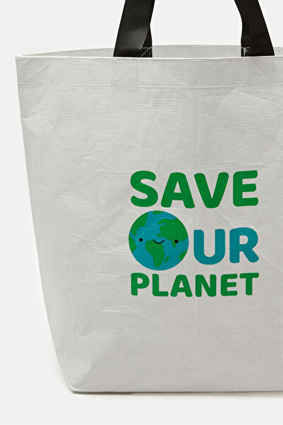 REDTAG White Jute Shopping Bag