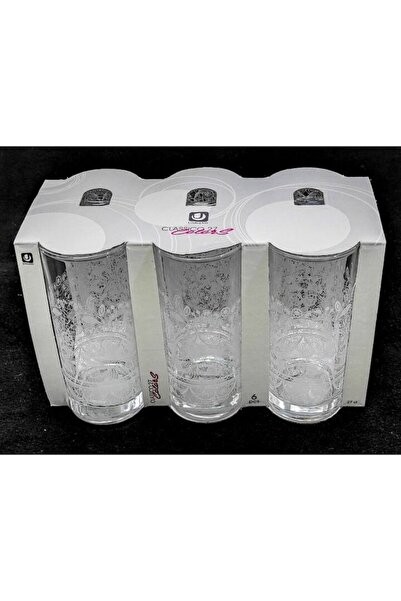 OEM Set of 6 Glasses with Lace Pattern, 270 ml