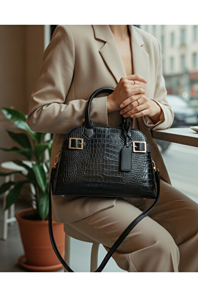 REDTAG Women Embellished Black Day Bag