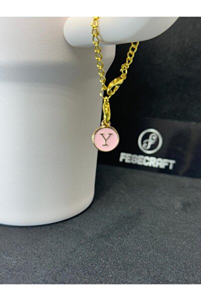 FESECRAFT Y Letter Pink Charm Stnly Quencher Compatible Thermos Accessory Bag Accessory