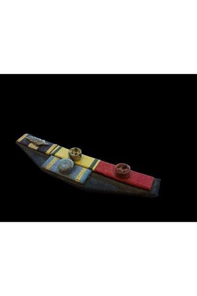 kho military design Ww2 Alman Luftwaffe Subayına Ait 4'lü Şerit Rozet Barı