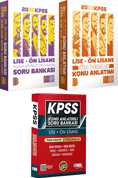 Benim Hocam Yayınları 2026 KPSS Lise Ön Lisans Tüm Dersler Konu ve Soru - Lis...