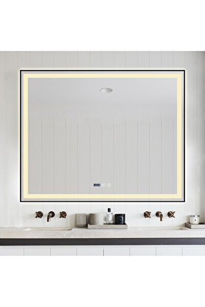 ELİT'S Oglindă de baie LED premium cu dezaburire, senzor tactil, 100x80 cm, r...