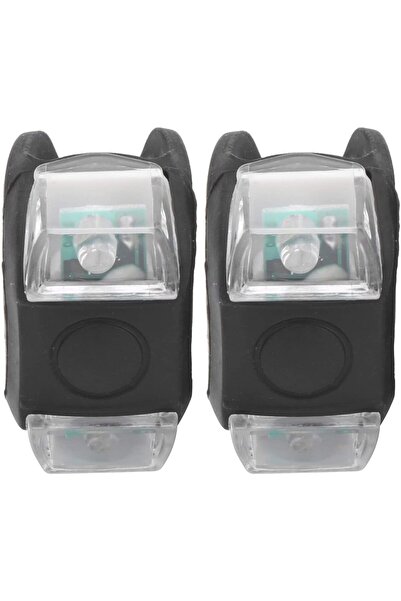 zola Set lumini de bicicletă din silicon, 2 piese, lumină albă și roșie, 3 mo...