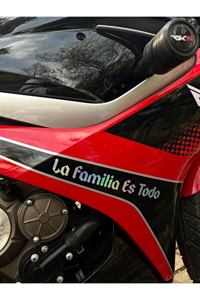 Mavera Stickers ملصق هولوجرام La Familia Es Todo / Aile Her Şeydir مقاس 20x2 سم