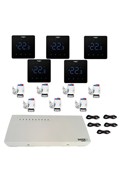 Daver Pachet de automatizare SMART SQUARE pentru încălzire prin pardoseală - ...