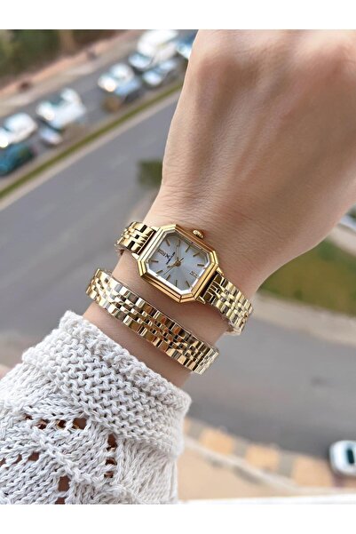 Daniel Klein Dolamalı Steel Strap 2 Years Warranty 3 Atm Water Resistant Women's Wristwatch+Bracelet 1