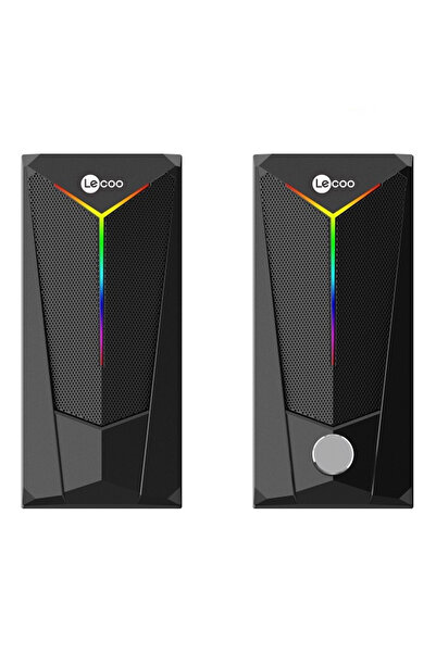 LENOVO Lecoo DS104 Kablolu Usb + 3.5Mm Jack 6W 80dB Rgb Işıklı 1+1 Gaming Spe...