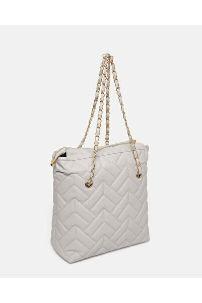 REDTAG Women Grey Textured Tote Bag