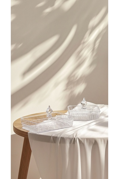 Generic Multi-purpose dessert and nut serving dish set with lid