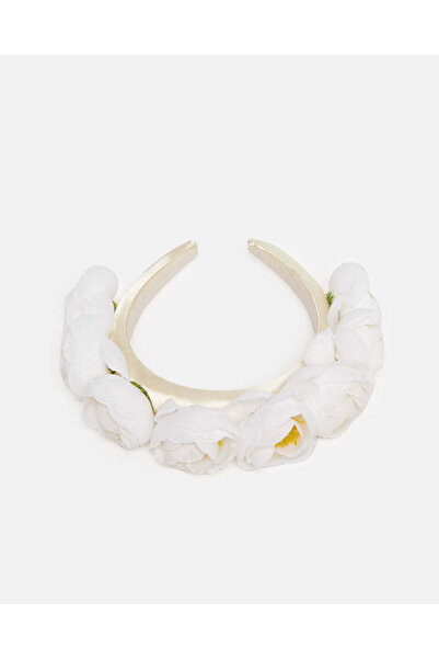 REDTAG Girls White Embellished Headband